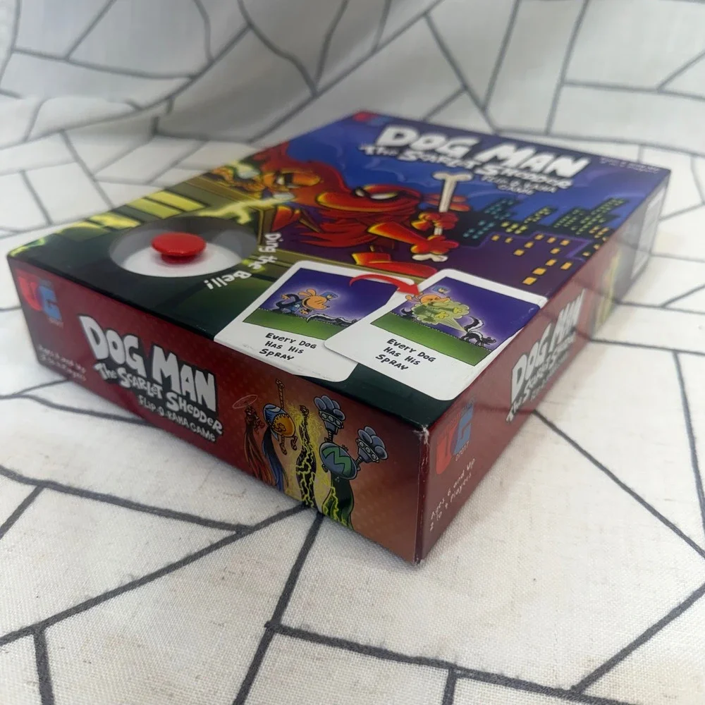 University Games Dog Man The Scarlet Shedder Flip-O-Rama Game New Sealed